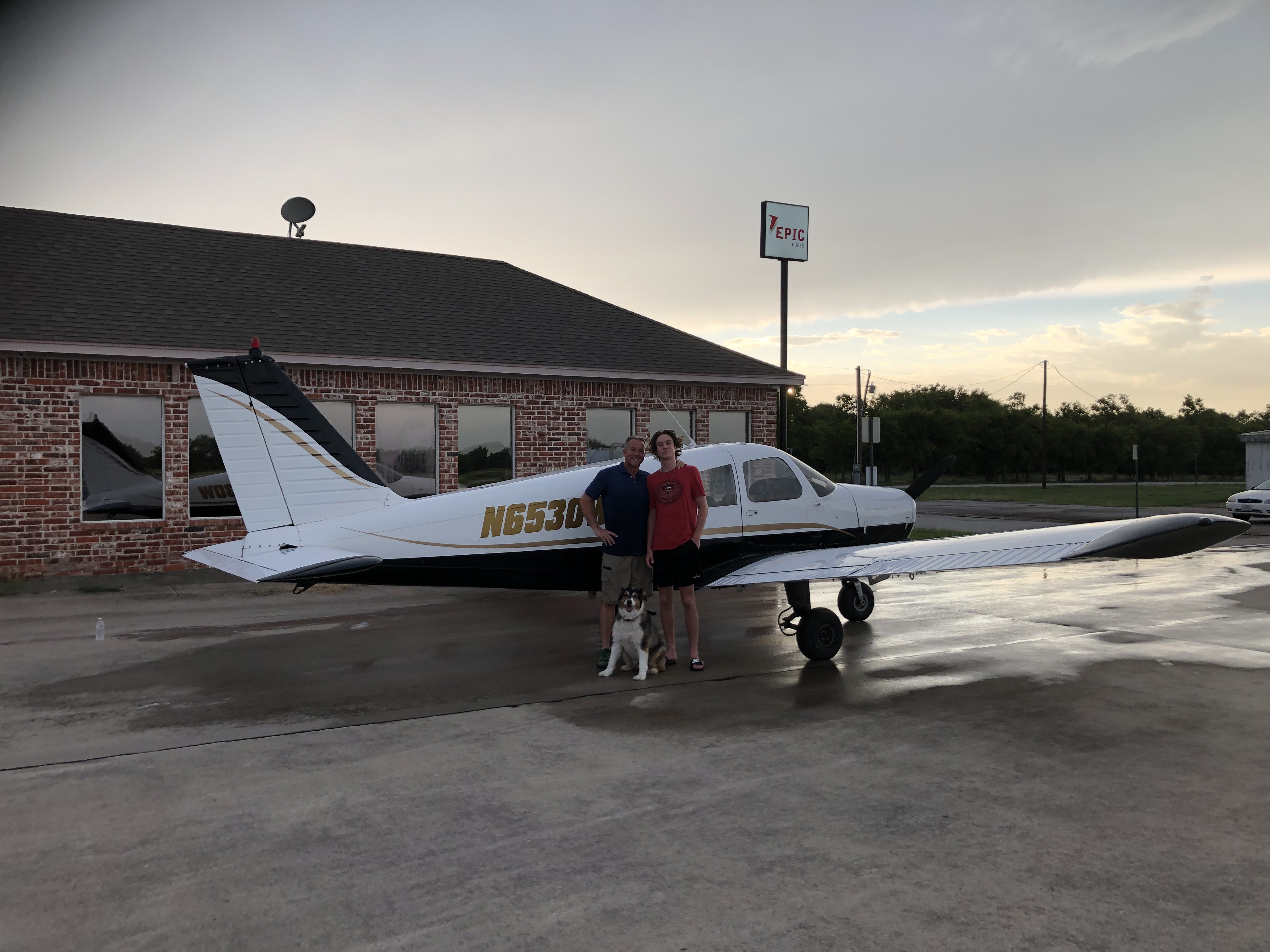 Cherokee on the ramp with family before the crash