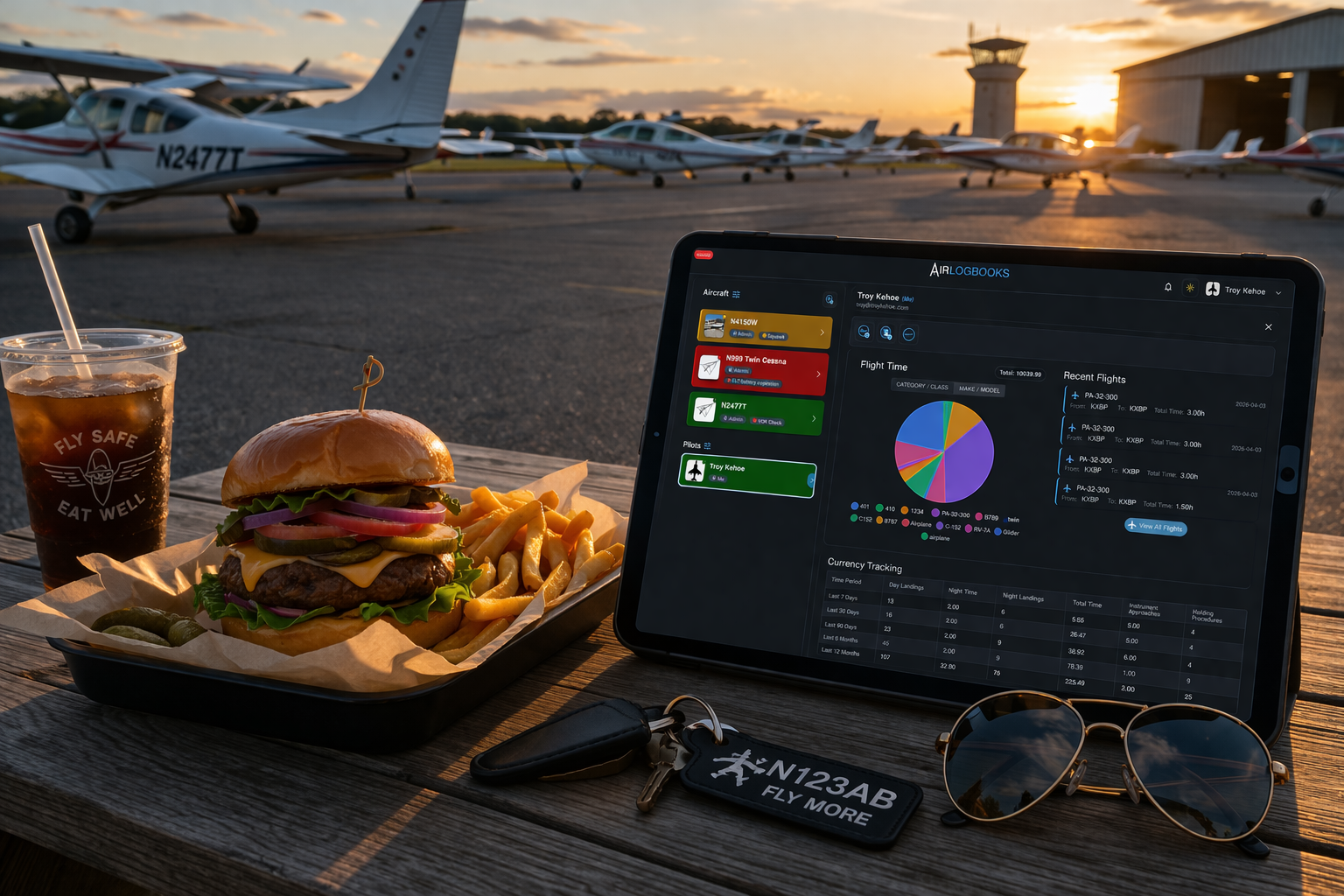 Burger and fries representing a $100 hamburger